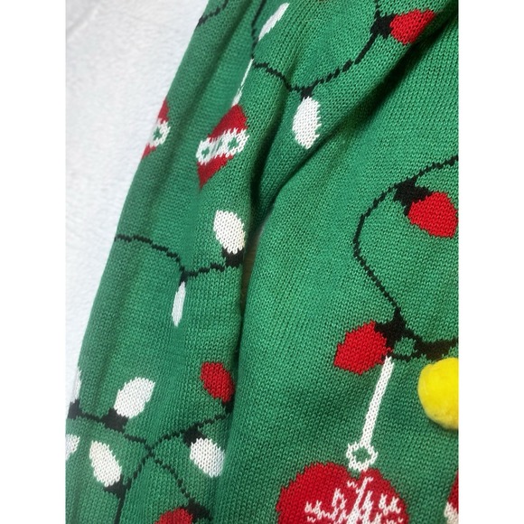 No Boundaries Ugly Christmas Sweater 3XL Bells Rudolph Reindeer With Glasses - Picture 5 of 14